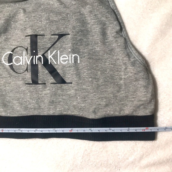Calvin Klein Gray Sparkle Sports Bra - Picture 10 of 11